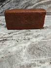 Red Rectangular Brick paver Stamped    don   t Spit On Side Walk   