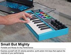 Rockville M25 25 Key Usb Wireless Midi Keyboard Controller With Bluetooth 8 Pads