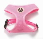 Dog Mesh Harness No Pull Adjustable Soft Breathable Mesh Paw Design  Xs S M L