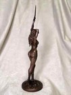 New bronze Figurine Dancing Amazon Girl With Sword Made In Russia 2025