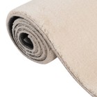 Rug Beige 100  Polyester 63 0 X 90 6 In Portable Rug