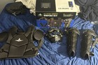 Allstar Umpire Gear Kit For Baseball  teens Sized And Adults  Black Gear
