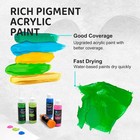 Acrylic Paint Set 32 Colors With 2oz Bottles And Paint Brushes