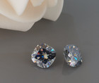 Certified Gray Color 5 Ct Cushion Cut Lab Grown Looss Diamond Vvs1 Clarity