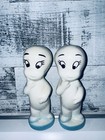 Rare   Vintage American Bisque Co  Casper The Ghost Salt   Pepper Shakers             