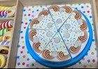 Melissa   Doug Birthday Party Pretend Play Cake Wooden Food With Toppings