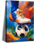  Framed Soccer Canvas Decor soccer 16 l X 12 w 1pc Framed Soccer Canvas D  cor