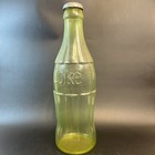 Xl Vtg Coca Cola 23  Soda Bottle Piggy Bank Coin Storage Green Plastic As Is