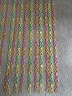 Vintage Retro 60s 70s Style Door Curtains Circle  Beaded Hippie Colorful 
