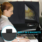 Car Window Shades 2 Pcs Magnetic Double Layer Rear Side Window Curtains Suvs Car
