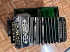 Vintage 1930s  pearl Queen  Walnut Concertina Button Squeeze Box