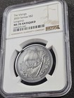      2022 Samoa Vikings Longship Antiqued 1 2 Oz Silver Coin - Ngc Ms70