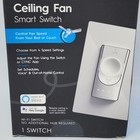 Ge Cync Ceiling Fan Smart Wifi Switch Compatible With Alexa   Hey Google  White
