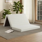Folding Mattress Single  3 Inch Trifold Memory Foam Mattress Topper  Foldable   