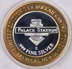 Las Vegas Palace Station Silver Casino Gaming Token 0 999 - Marilyn Monroe