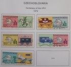 Czechoslovakia - 1974 - Lot Of Stamps On Album Page   - Used