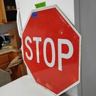 Stop Sign 30  Authentic Retired Street Traffic Road Sign Lot 12-532