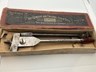 Irwin No 2 Adjustable Auger Bit Set Vintage Wood Drill Tool W  Original Box Usa