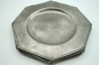 Vintage Set Of 6 Zinngiesserei Plates Pewter 95 