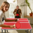 60 Inch Portable Tennis Ping Pong Folding Table With Accessories-red - Color  Re