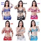 Ladies New Belly Dance Dress Bead Outfit Bra Belt Carnival Dress Dance Costume
