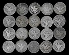 Barber Half Dollar Roll  20 Coins   90  Silver  1897-1915   Lot D21