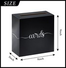 Black White Envelope Money Card Box Holder For Wedding Reception Shower