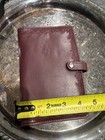 Vintage Perennials Day Runner Maroon Checkbook  Note Pad Floral Vine 771-0
