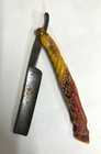 Scarce Antique Figural Horse Celluloid Straight Razor Doyle  10 Freije Asha