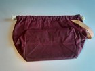 Fringe Supply Co Waxed Canvas Drawstring Field Project Bag - Plum
