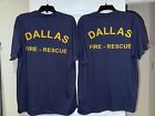 Dallas Fire Department Emt Firefighter Morale T Shirt Xl Navy Blue Lot Of 2