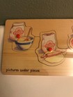 Melissa   Doug Wooden Peg Puzzle Making A Pizza 7 Pieces New