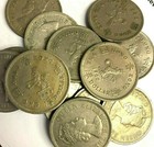 Hong Kong  1 One Dollar Vintage Coin  1960-1975 Dates   Qeii   Lion  big Dollar 