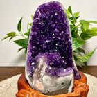 6 16lb Large Natural Amethyst Geode Quartz Cluster Crystal Mineral Specimen base