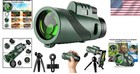 High-definition 80x100 Monocular Telescope Set - Ideal Gift For Nature Lovers
