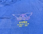 Vtg Aerosmith Pump World Tour Crew 1989-91 T Shirt Sz Xl Single Stitch Blue Rare