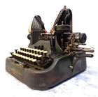 Vintage   Antique 1915 Oliver No  9 Batwing Typewriter With Case Working 580346