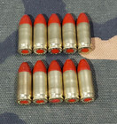 9mm Luger Snap Caps  Set Of 10  brass red  115gr  Weighted