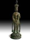 Antique Chinese Bronze Eleven Headed Avalokiteshvara Guan Yin Buddha Statue       