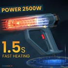 2500w Heat Gun Electric Hot Air Gun With Dual-temperature 4 Nozzles Tool New