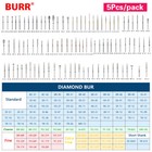 100pcs Dental Diamond Burs Fg 1 6mm Bur For High fast Speed Handpiece Sandent Po