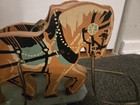  Vintage antique Wooden Horse Pull Toy  Wheeled Horse