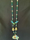 Jimmy Buffett Margaritaville Mardi Gras Beads Necklace Cheeseburger Parrot Charm