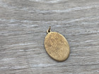 Gold Tone Religious Saint Jude Prayer Charm Pendant Oval Medal Protection Gift