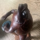 Bongo Playing Taxidermy Frog Folk  Art 6-1 2 Inch Tall