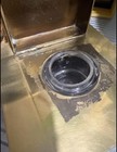 Antique Bronze Inkwell With Glass Insert