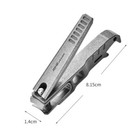 Edc Multi Tools Titanium Alloy Portable Nail Clippers Opener Hang Buckle File 