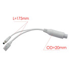 2-pack Active 48v To 12v Waterproof Poe Splitter Adapter  Ieee 802 3af Compliant