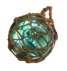 Rare Dotted A Aasn  s Norwegian Glass Fishing Float 1813   1883 Original Net