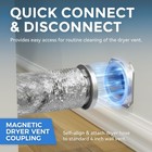 Magnetic Dryer Vent Coupling Dv180 Magnetic Dryer Vent Connector Kit 4 Inch   Qu
